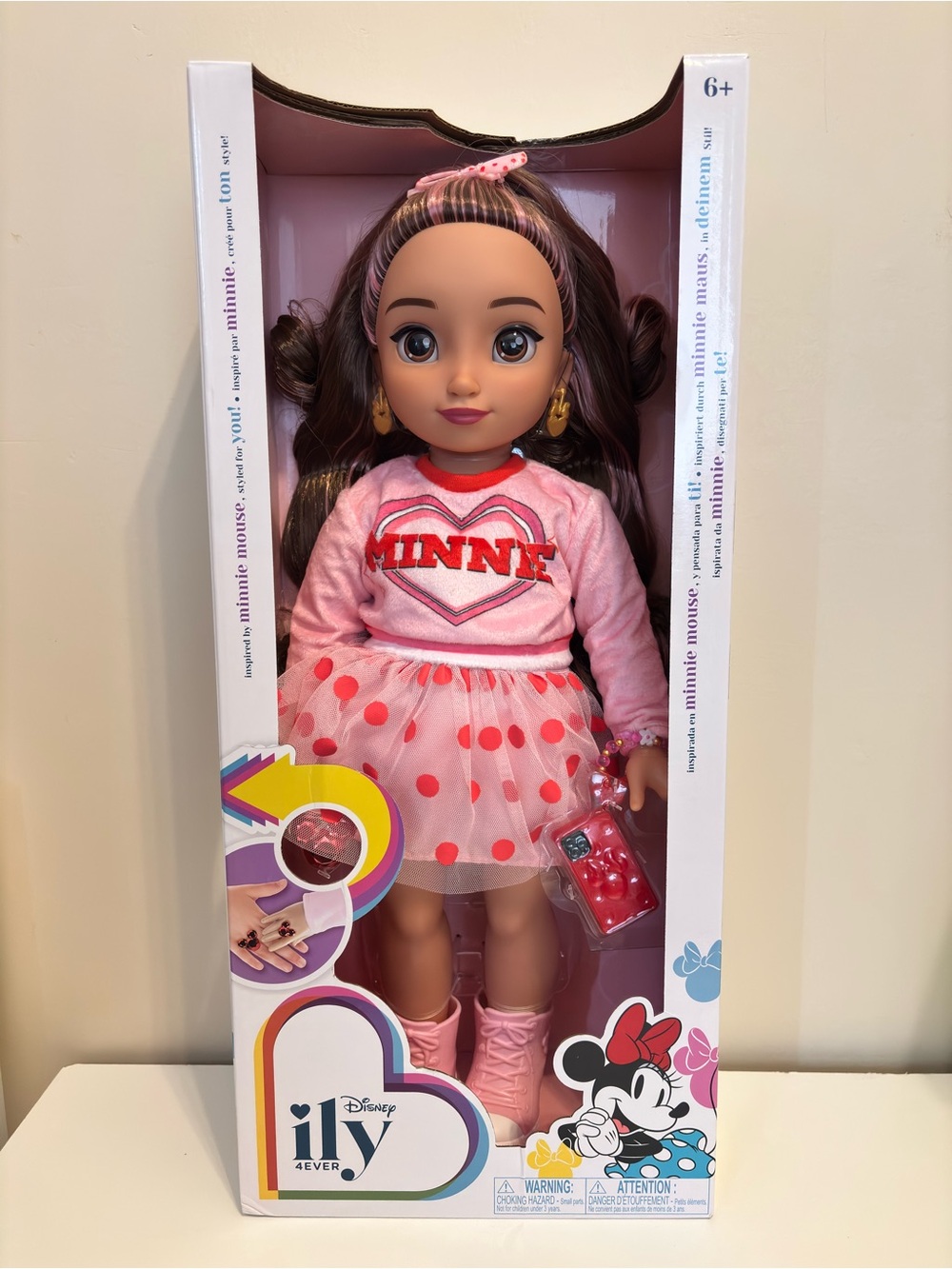 Disney Minnie Pink Polka Dot Fashion Doll with Accessories